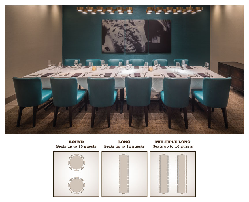 Signature Room, Seats up to 16 guests