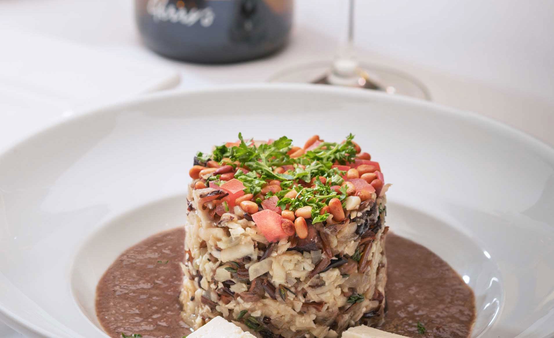 Vegan Mushroom Cauliflower Risotto