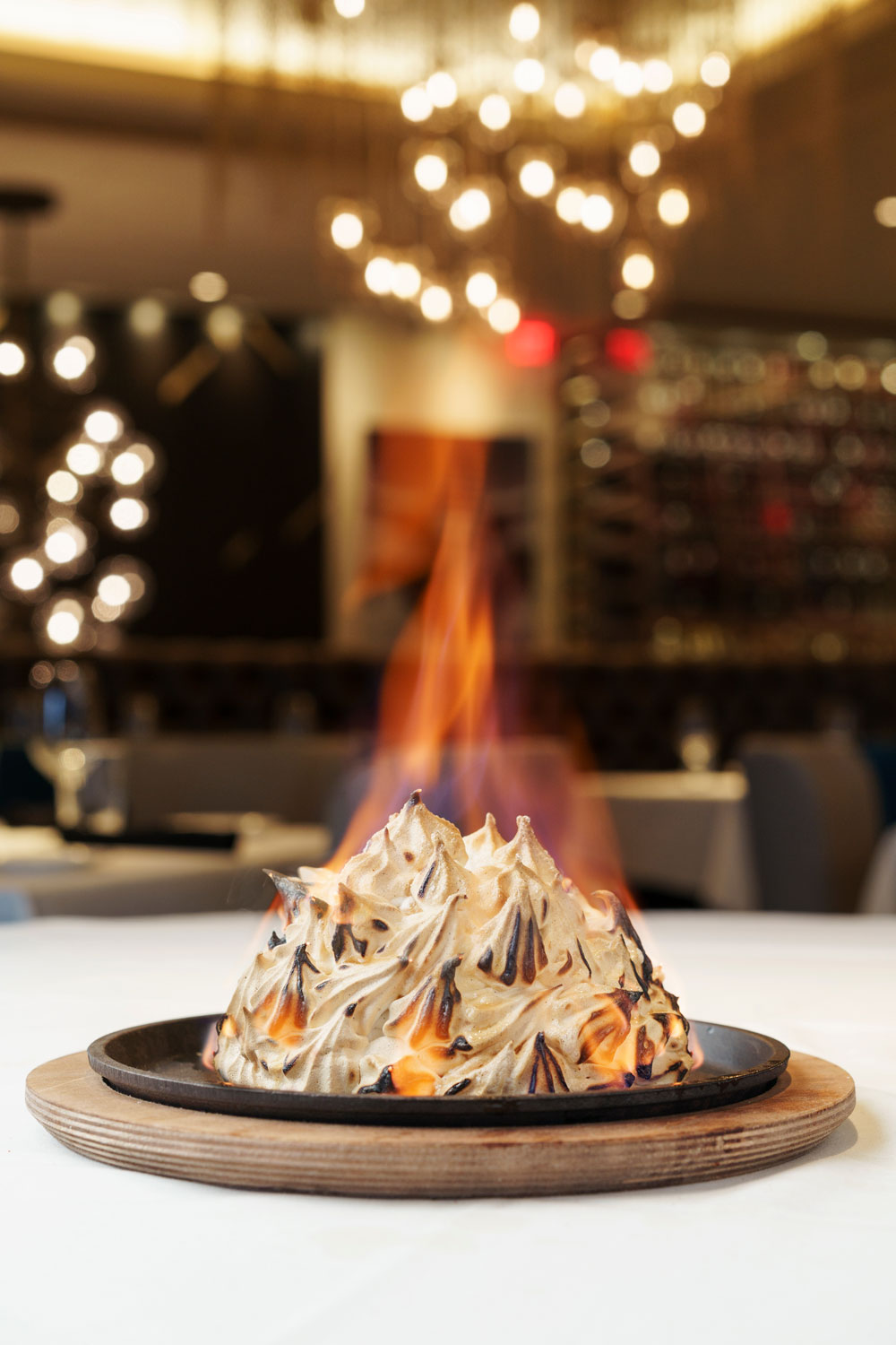 Baked Alaska, Signature Flamed Dessert