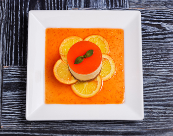 ORANGE VANILLA CREAM CHEESECAKE