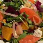 Mixed greens with goat cheese, oranges, beets, and citrus honey vinaigrette